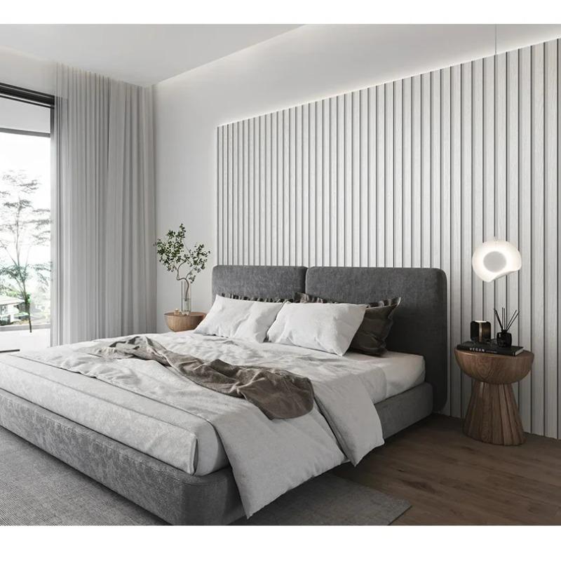 3D Vintage Style Faux Wood Panel Vinyl Wallpaper Roll Retro Brown PVC Cafe Bar Background Decor Vertical Stripe Wall Paper