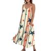 Women's Summer Dress Casual Loose Print Long Beach Vacation Dresses