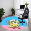 1pcSpongebob Office Round Area Rug, Indoor Mat Suitable For Office, Bedroom Living Room Home Decor, Room Deco, Offic A0928130