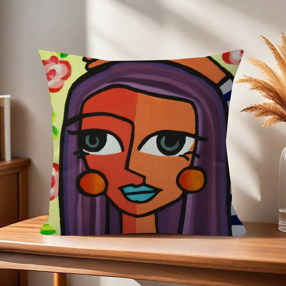 Schilderij kunst Picasso Kussen Kussenhoes Decoratief Kussen Bank Huisdecoratie hoes kussenslopen