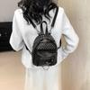 Backpack European and American fashion PU premium sense backpack bag rivet punk style trend bag mini small backpack
