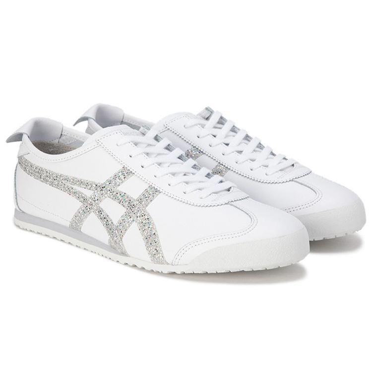 ONITSUKA TIGER Mexico 66 Candy Glitter Series Bianco Argento Puro 1183B415-100
