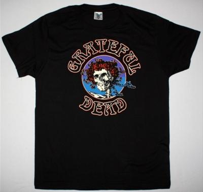 Grateful Dead Logo Czaszka Nowa Czarna Koszulka Prezent dla Fanów Wszystkie Rozmiary S-4XL