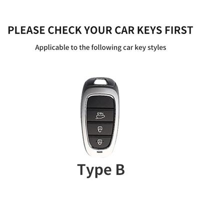 Car Key Case Cover For Hyundai i10 i30 i40 ix20 ix25 ix30 ix35 ix45 KONA Encino Tucson Solaris Grand Santa Fe Sonata NEXO Tucson