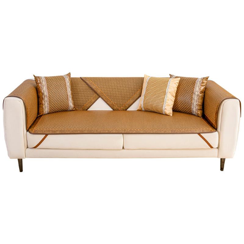 Rattan Mat Sofa Cushion Summer Non-Slip Mat Seat Cushion Ice Cushion Sofa Cover Summer Modern Ice Rattan Mat Seat Cover