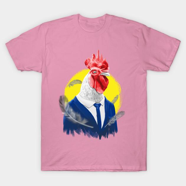 T-shirt Dam Företag Tupp Harajuku Tryck Kawaii T-shirt Sommar Kortärmad Dam T-shirt Topp