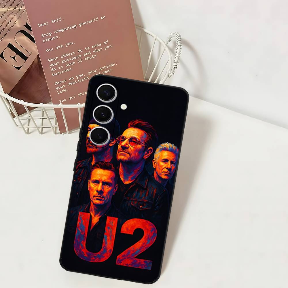 

1pc Famous U-U2 Rock Band Phone Case For Samsung S 24 Fe 25 Ultra Plus 20 Lite 21 30 22 23 24 22 Ultra 5G Fundas Samsung S21 plus