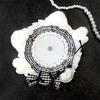 Fluffy Cat Ear Candy Rosette [Ita-Rosette Can Badge] Black, 56mm, 57mm, 58mm [Used]