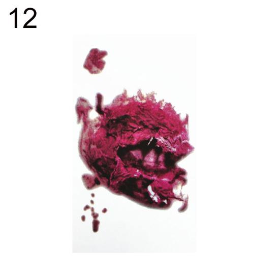 3D Halloween Bloody Scar Temporary Tattoo Sticker Cosplay Body Art Makeup Decal