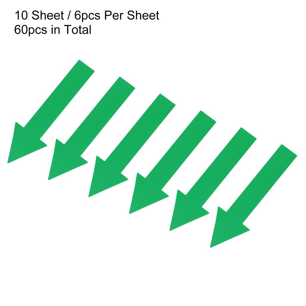 4/6/10Sheet Arrow Sticker Directional Sign PVC Self-Adhesive Label Stickers Removable Floor Decal for Floor Wall Marking 6Colors