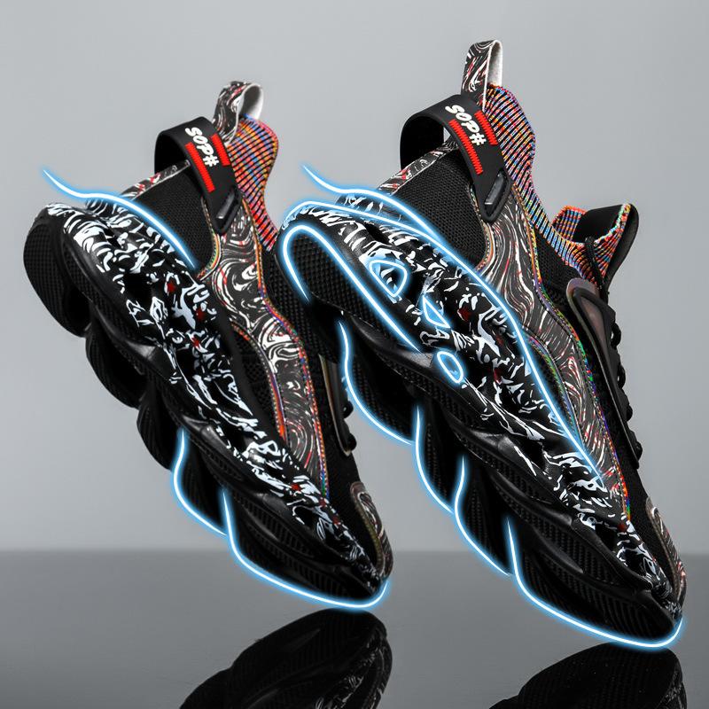 National men s shoes autumn mesh breathable soft-soled casual sports shoes youth ultra-light shock-absorbing size running shoes 39