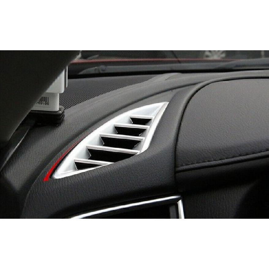 For Mazda 6 Atenza 2016-2017 Matte Silver Dash L&R AC Air Outlet Vent Trim 2PCS