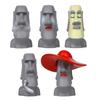 4.8cm Female Easter Island Statue Miniature Resin Model for Bookshelf Decor