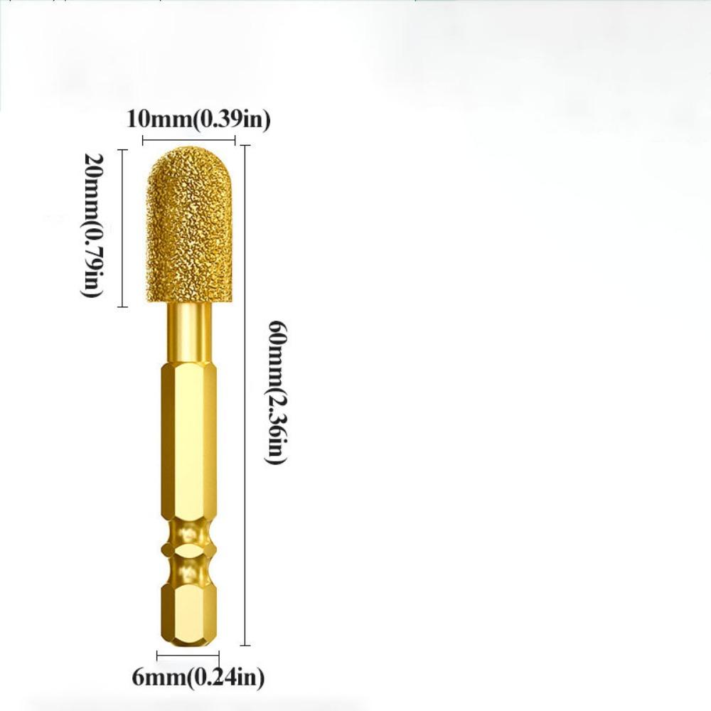 Efficient Abrasive Tool Adamas Rotary Tool Set Coated Grinding Burr  Glass Stone Carving
