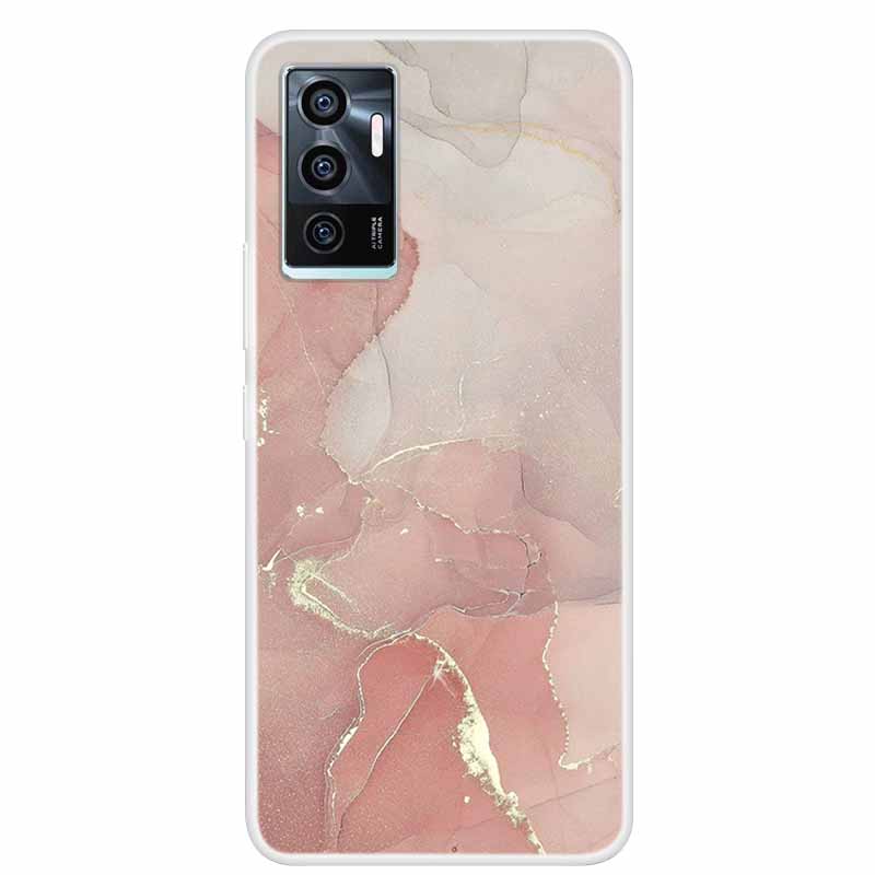 For vivo V23e V21E 5G 4G Cases Transparent Marble Soft TPU Silicone Back Covers for Vivo V21 5G Cases Clear Bumper for vivoV21
