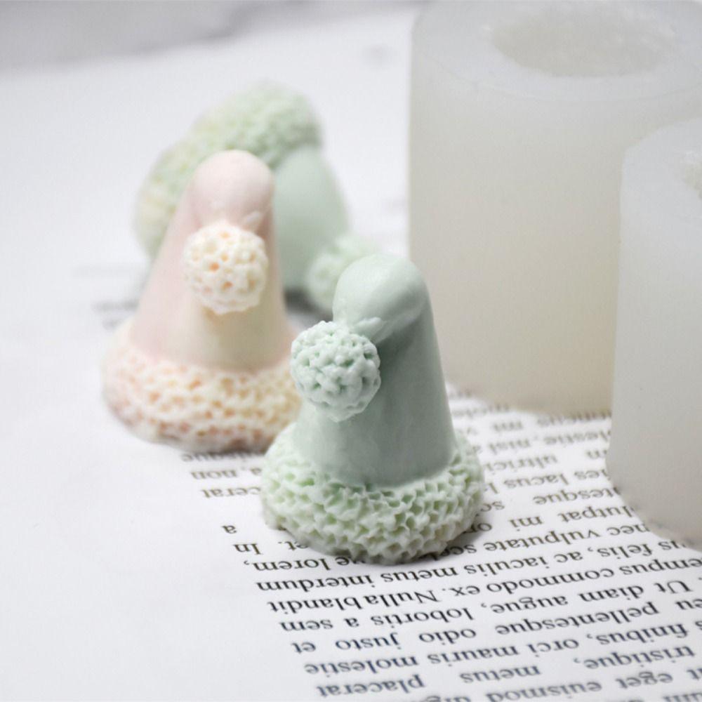 Soap Mold Christmas Hat Silicone Mold 3D Baking Mould Chocolate Candle Mold  Candle Making
