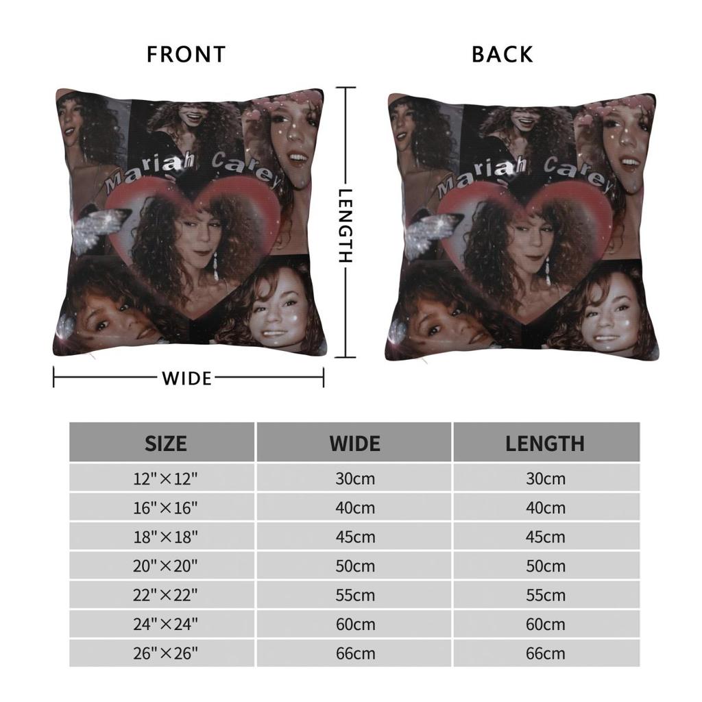 Mariah Carey American Singer Pillow Cover Vintage Pillow Case Polyester Cushion Cover Pillowcases For Chair Sofa Home Decoration