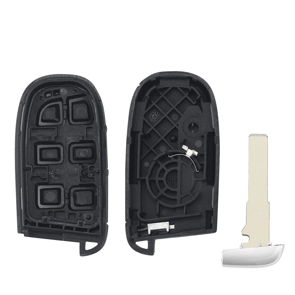 Sip22 Blade Smart Remote Car Key Shell Fob For Jeep Renegade Compass 3/4/5 Buttons Auto Suv Keyless Entry Fob Case