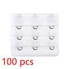 100PCS Bra Extension Lingerie Strap Extender Replacement Womens Accessoires With 3 Hooks Bar Extender Buckle Extension Lingerie