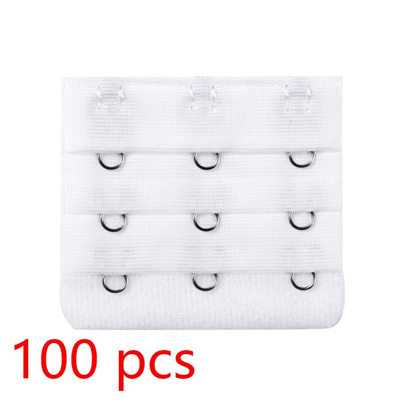 100PCS Bra Extension Lingerie Strap Extender Replacement Womens Accessoires With 3 Hooks Bar Extender Buckle Extension Lingerie