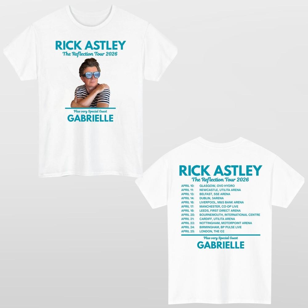 Rick Astley Reflection Tour 2026 TShirt Music Fan Unisex Concert Tee Top
