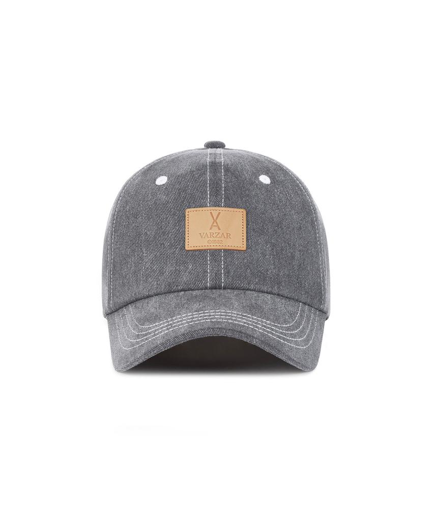 Bajal Va Square Pigment Label Ball Cap Black