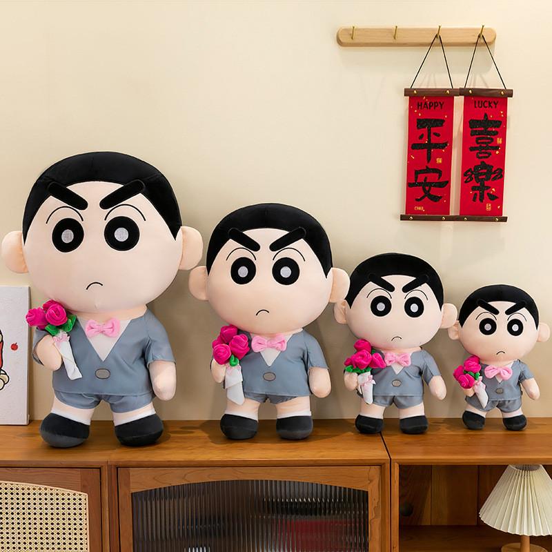 Crayon Shin Chan Full Dress Plush Toy Anime Fill Dolls Room Decor Toys Gift