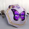 1pc Butterfly Purple Automatic Open/Close Umbrella - Compact Travel Umbrella, Gift for Birthday, Holiday Yy260106068