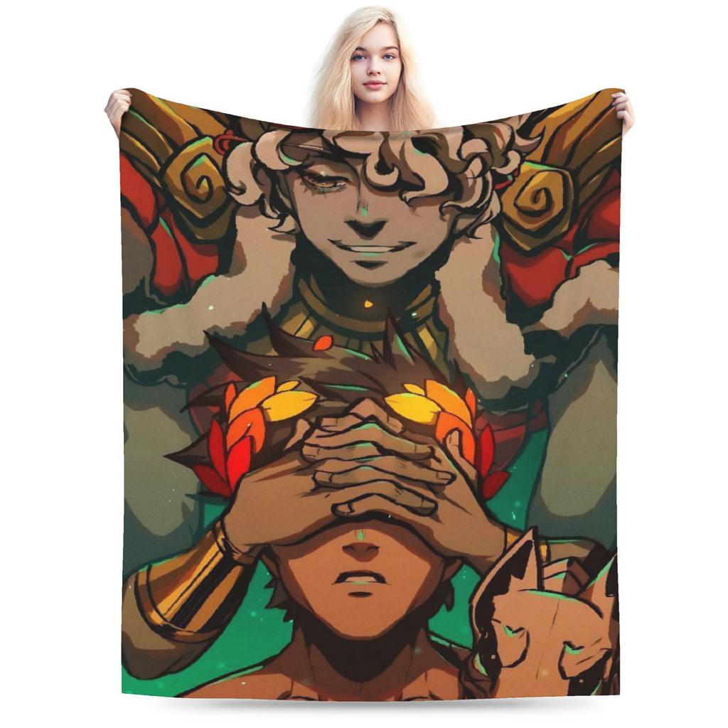 Hades Zagreus Plush Blankets Girls Boys Flannel Bedding Throws For Bedroom Soft Warm Design Quality Bedspread Birthday Gift
