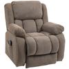 TV Recliner with Massage and Heat Function, Electric Lift Chair, Remote Control, Side Pockets, Light Brown