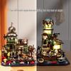 Seaside Boathouse Reconnaissance Nautical Fishing House Building Blocks, Compatible with Lego, Educational Toy & Gift
