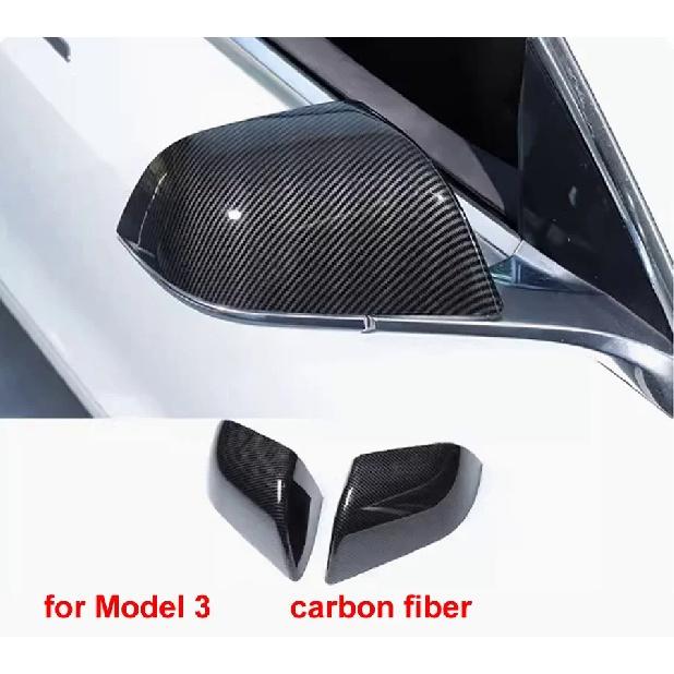 Pro Tesla Model 3 / Model Y Vyměnit autopříslušenství Zpětná zrcátka Kryt skořepiny Kryt křídlových dveří Kryt bočního zrcátka 1 pár