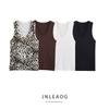 Jnleaog Autumn New Women's Clothing Fashion Style Stylish Fashion Plain Stitch Basic Tops 3471107