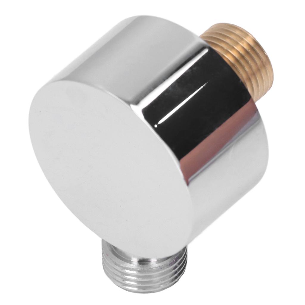 Adapter Prysznicowy Mosiężna Konstrukcja Chromowany G1/2 Montaż Ścienny Łatwa Instalacja Okrągły Prysznic