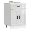VidaXL Kitchen Cabinet Porto Glossy White Engineered Wood 853969