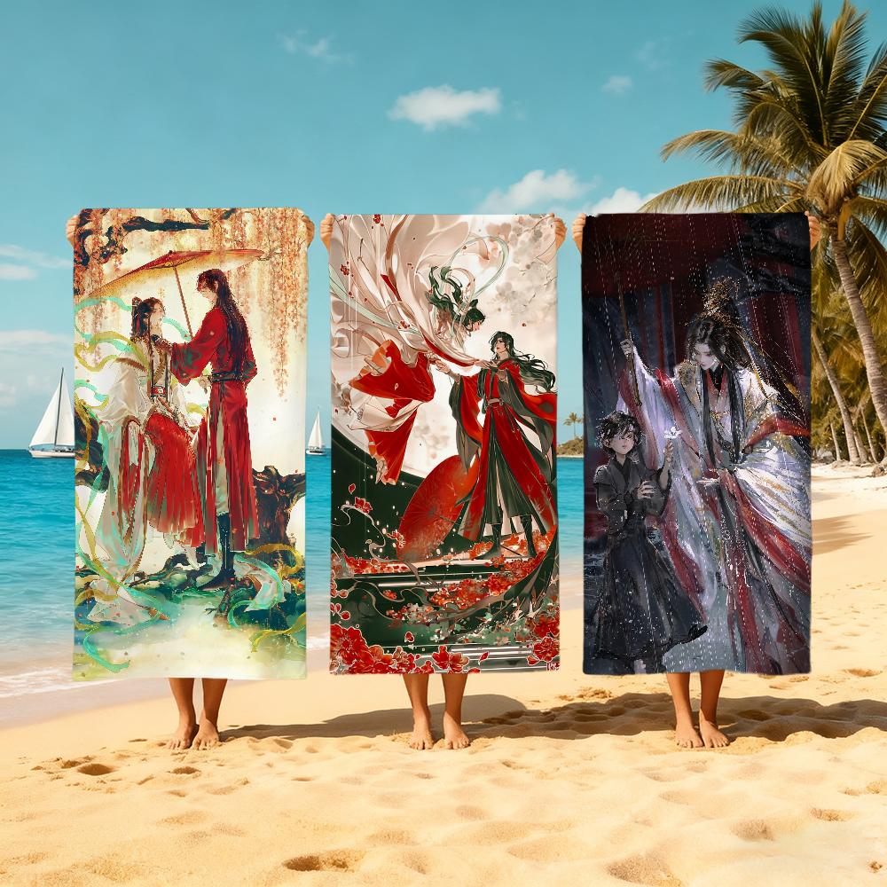 T-tian G-guan Ci Fu anime Towel Beach Quick Dry Soft Pool Towels Gift for Travel Gym Shower Camping sports