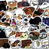 10 30 50Pcs Cute Cat  Stickers For Suitcase Skateboard Laptop Luggage Fridge Phone Car Styling Diy Decal Sticker