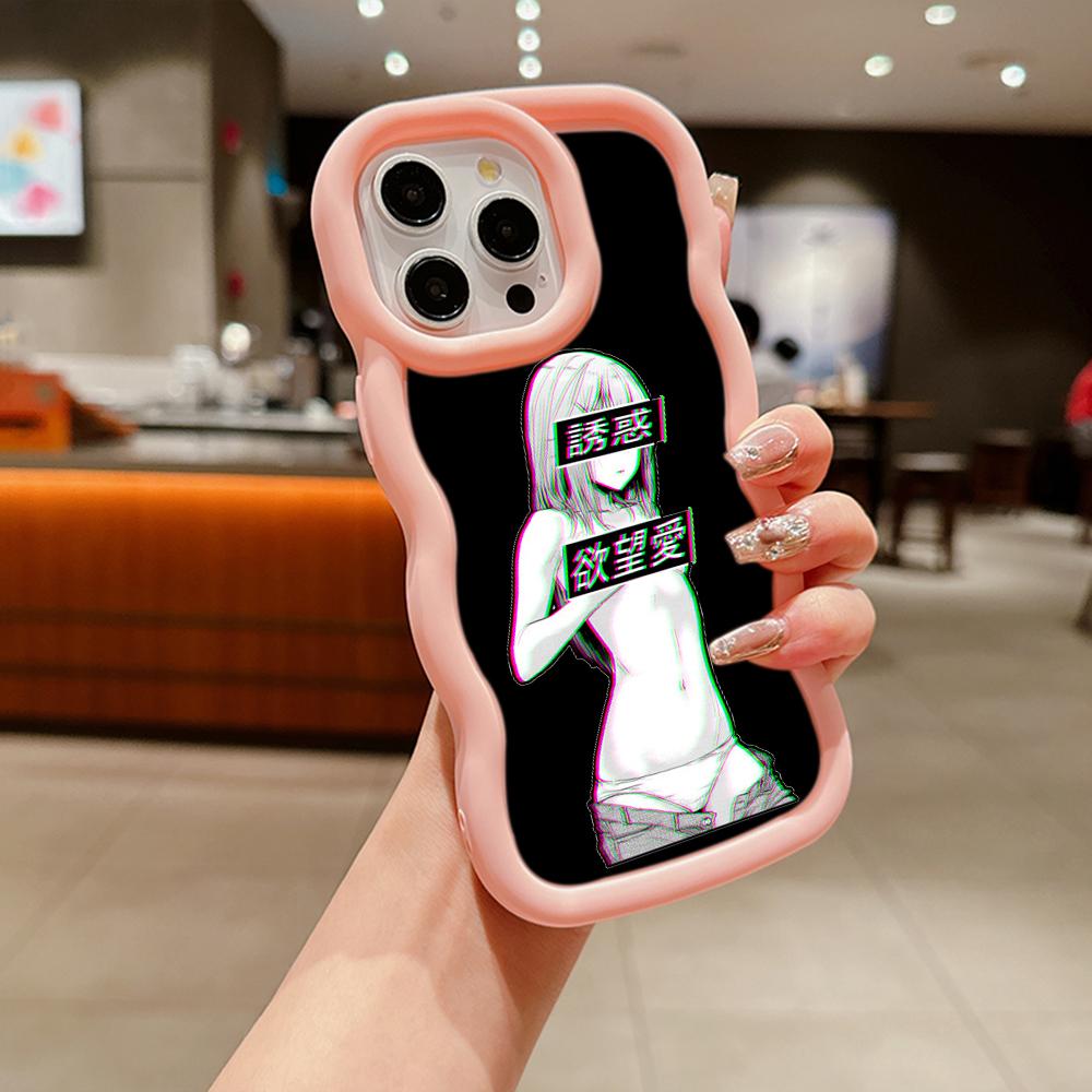 Ae81 Hentai Harajuku Anime Girl art Protective Phone Cases for Samsung S24 Plus S23 Ultra A14 A55 A06 Honor Motorola OnePlus Big Wave TPU Back Cover