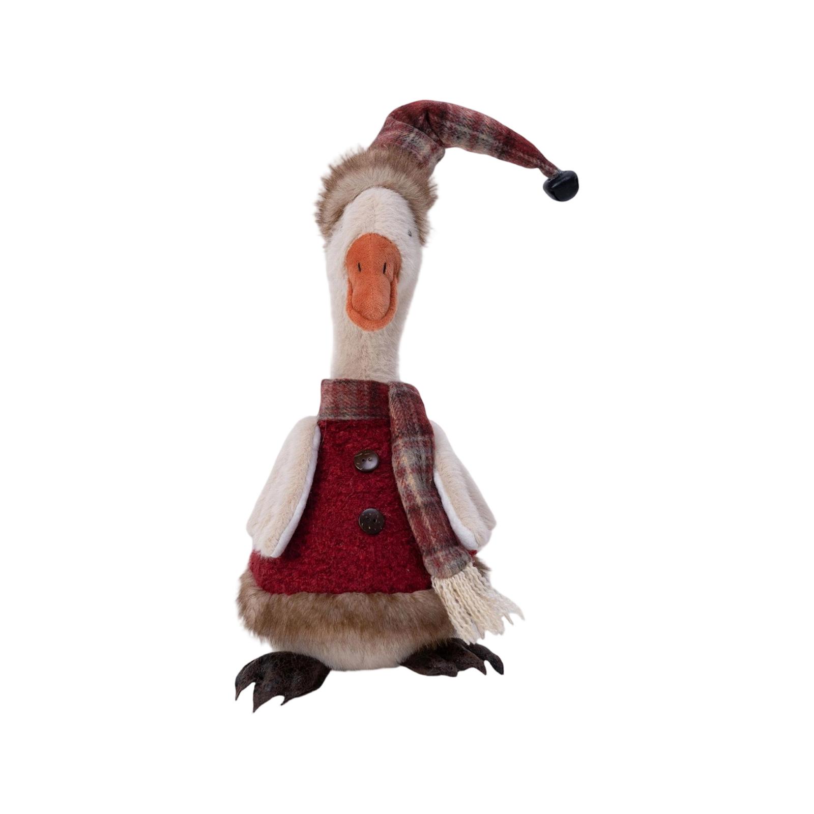 Christmas Dressed Plush Decoration for Porch Winter Holiday Home Decor One Size