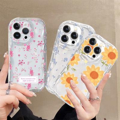 Flower Case for Samsung Galaxy A16 5G A15 A25 A14 A04 A05 A05S A55 A56 A36 A35 A34 A04E A06 A32 A26 A50S A50 A51 A73 Clear Cover