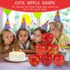 12Pcs Candy Container Apple Shape Containers Decorations Plastic Cookie Jars Apple Container Candy Boxes Apples Gift Party Favor