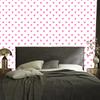 Hearts Wallpaper White and Powder Pink 50x1000