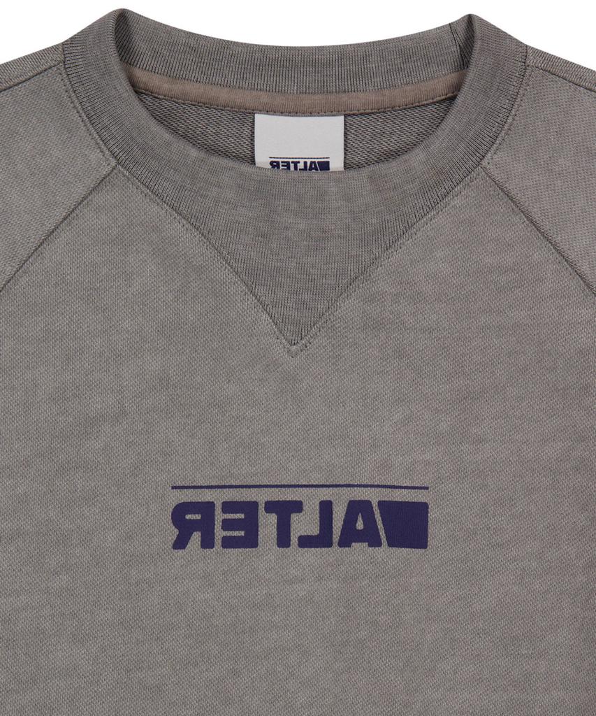 ALTER STUDIO Pigment Raglan Neat Sweatshirt_L/Grey