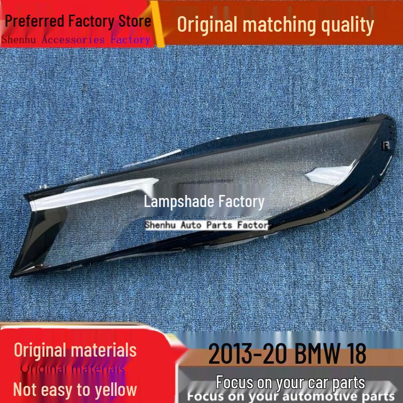 Compatible BMW I8 Headlight Cover 2013-2020 Model Front Transparent Light Shell Passenger side original quality with seal