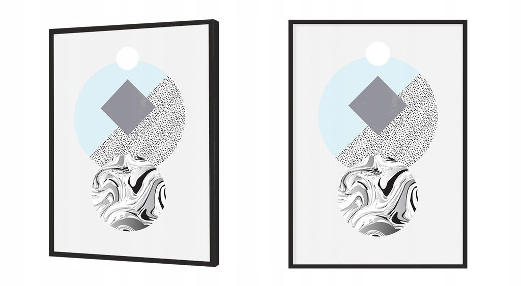 Picture Poster In a Frame 53x73 Cm Geometry P1095