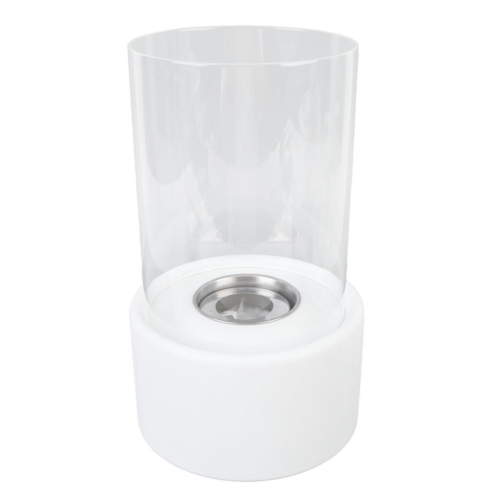 Tischkamin Tragbar Rauchfrei Innen Außen Tischkamin Mittelstück für Zuhause Weiß