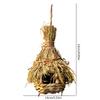 Hand-Woven Bird House Natural Grass Bird Nest Shelter Hut Small Bird Hideaway Outside Sparrows Hanging Parrot Nest Houses