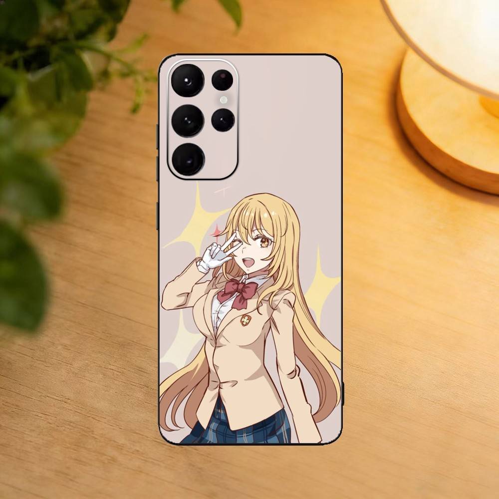 Shokuhou Queen Misaki Phone Case For Samsung S25,24,23,22,30,21,10,9,Ultra,Plus,Lite Soft Black Case
