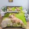 French Bulldog Duvet Cover Twin Queen Cute Puppy Dog Comforter Cover Cartoon Pet Animal Print Bedding Set For Boys Girls Bedroom
