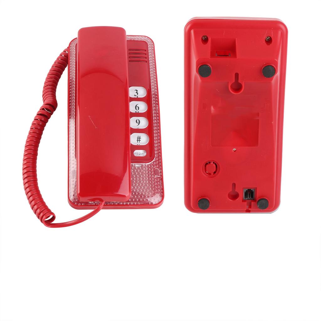 Wall Mount Landline Telephone Extension No Caller ID Home Phone For Hotel Family
